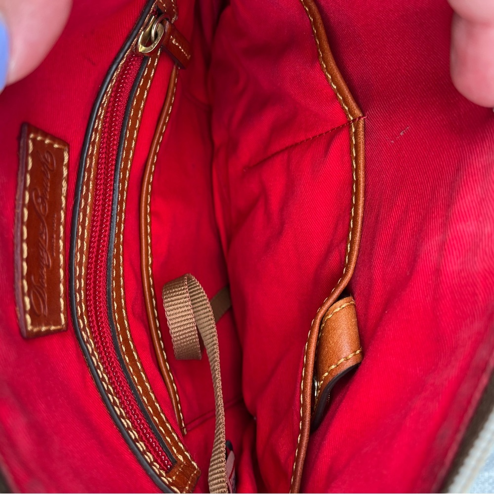 Dooney and Burke Tan Nylon Crossbody - Picture 3 of 5